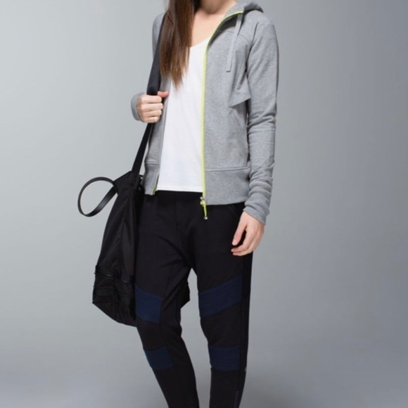 Lululemon After Asana Hoodie Size 8 Heathered Medium Grey - Picture 3 of 16